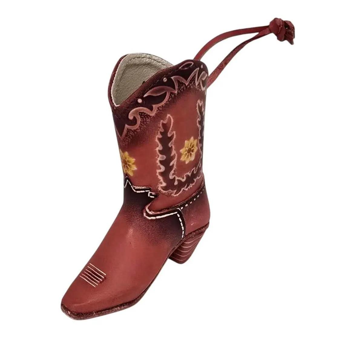 View of Handmade Assorted Handmade Western Cowboy Boot Leather/Home Decor /orn ...