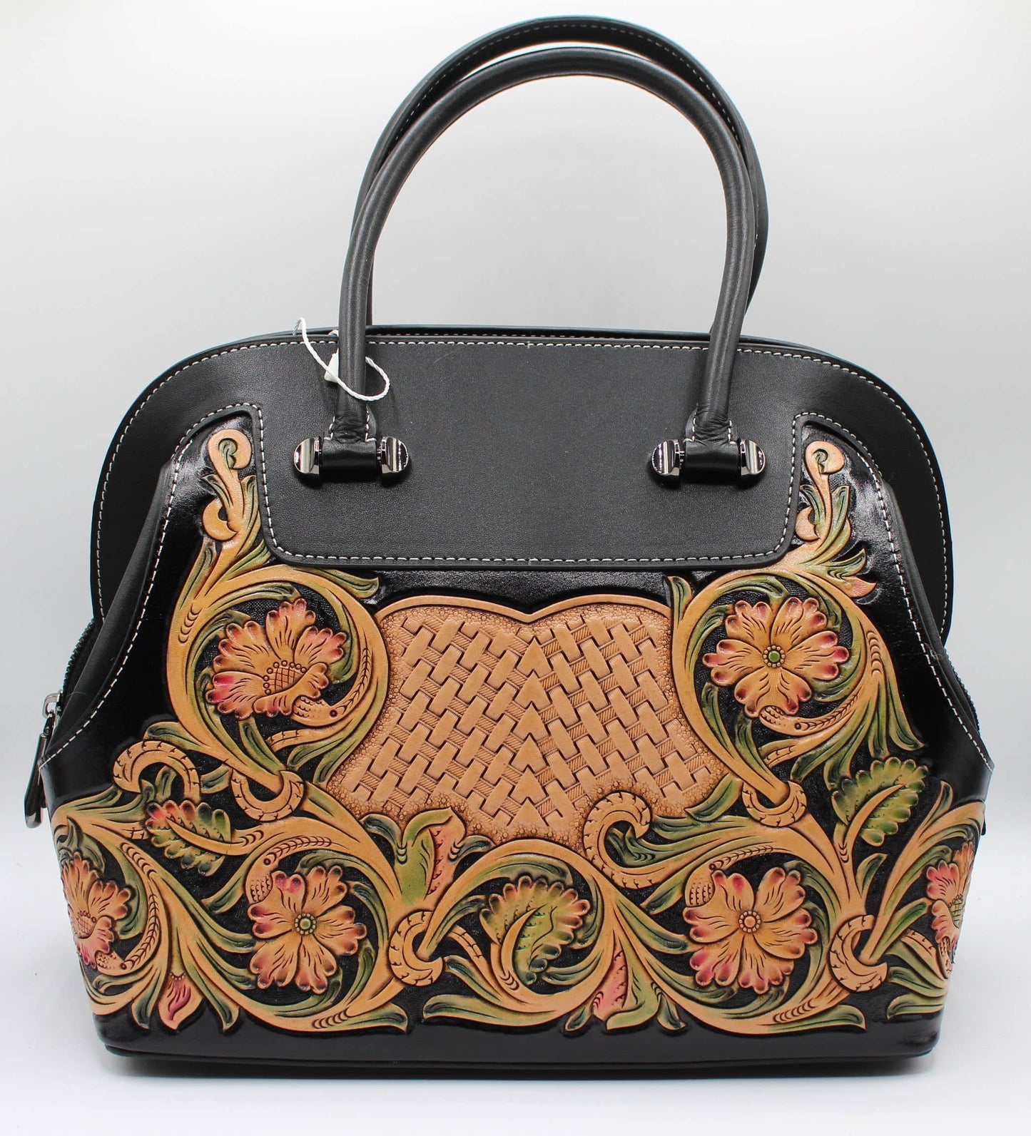 hand tooled leather purse western handbag
