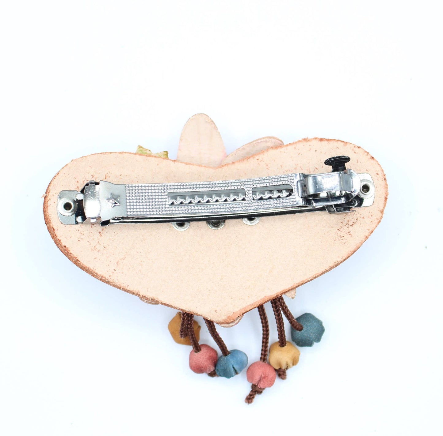 as0003-2 6 pcs woodstick and 6 pcs metal leather barrettes